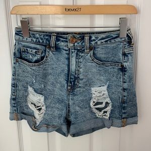 Forever 21 Light Wash Jean Shorts